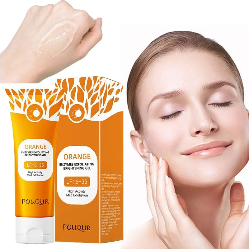 Orange Facial Exfoliating Gel – Deep Moisturizing & Gentle Pore Cleansing Scrub