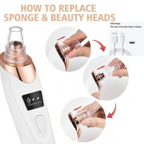 Electric Pore Cleaner & Blackhead Remover – Deep Cleansing Facial Vacuum Tool